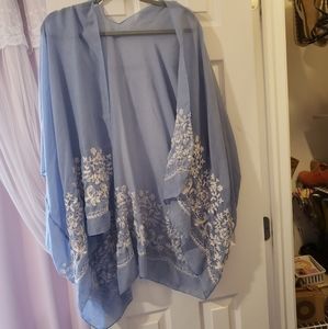 Periwinkle blue kimono one size
